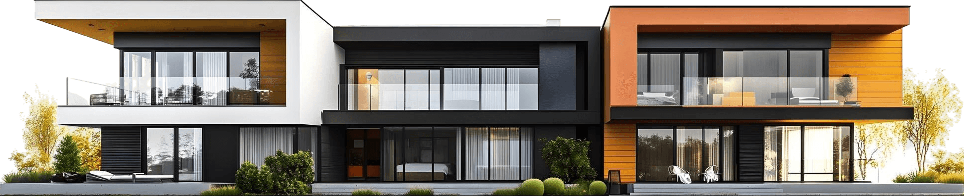 Modern custom home construction